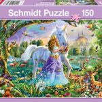 Schmidt Spiele 56307 Puzzle Da 150 Pezziprincipessa Con Unicorno E Serratura Multicolore 0