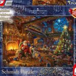 Schmidt Spiele 59494 Puzzle Thomas Kinkade Babbo Natale E I Suoi Gnomi Edizione Limitata 1000 Pezzi Multicolore 0
