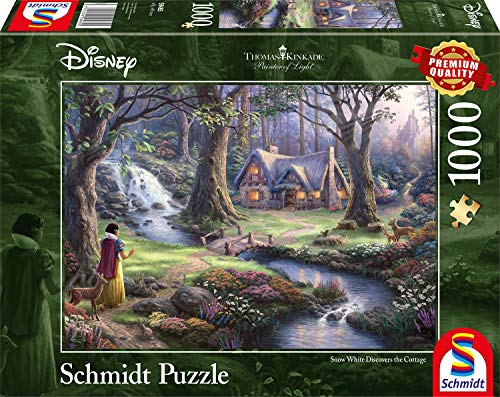 Schmidt Spiele Disney Blanche Neige 59485 Puzzle Thomas Kinkade Biancaneve 1000 Pezzi Multicolore 693 X 493 Mm 59485 0