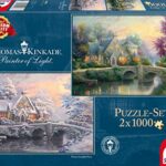 Schmidt Spiele Puzzle Per Adulto Lamplight Manor E Inverno A Lamplight Manor 2x1000 Pezzi 0