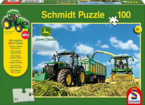 Schmidt Spiele Puzzle Per Bambini Trattore Con 8600 L 100 Pezzi 0