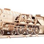 Ugears Modello Di Treno In Legno 3d Locomotiva Tender Binari Meccanico Puzzle Per Adulti Rompicapo Da Costruire Da Collezionare 0