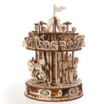 Ugears Puzzle 3d Di Legno Carosello Rotante In Legno Modellini Da Costruire Per Adulti Puzzle Per Adulti Modello 3d Meccanico Auto Assemblante Kit Fai Da Te Splendido Regalo E Decorazione 0