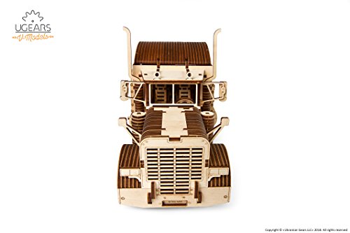 Ugears Vm 03 Camion In Legno Da Montare Modello In Miniature Fai Da Te Con Cabina Per Conducente Ricco Di Dettagli E Funzionante Ecologico Si Assembla Senza Colla Ottima Idea Regalo 0 1