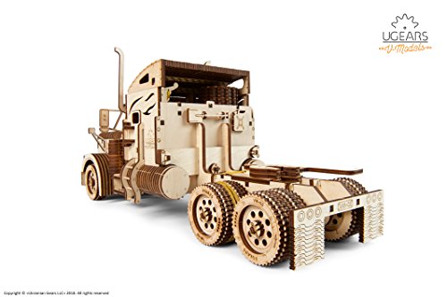 Ugears Vm 03 Camion In Legno Da Montare Modello In Miniature Fai Da Te Con Cabina Per Conducente Ricco Di Dettagli E Funzionante Ecologico Si Assembla Senza Colla Ottima Idea Regalo 0 2