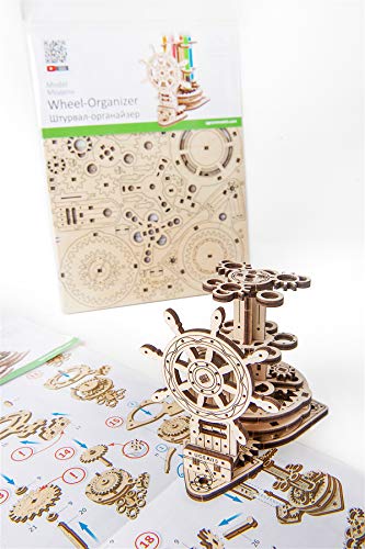 Ugears Wheel Organizer Puzzle 3d Per Adulti Portapenne In Legno Ecologico Modello Meccanico Puzzle Di Legno Rompicapo In Legno Per Adulti Giocattolo Educativi Per Bambini 0 0