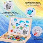 Uping Puzzle Magnetico Legno 130 Pezzi Con Lavagna A Double Face Per Bambini 3 Anni 0 0