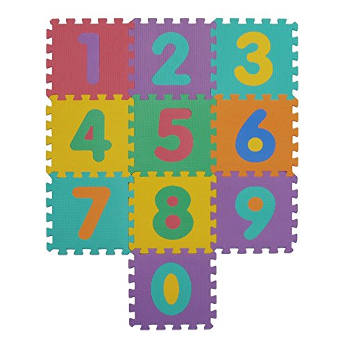 Velovendo Tappeto Puzzle Con Certificato Ce E Testato Tuv Rheinland In Soffice Schiuma Eva Tappeto Da Gioco Per Bambini Tappetino Puzzle Lettere Numeri 0 1
