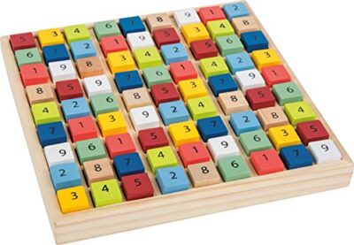 Small Foot 11164 Sudoku Colorato Educare In Legno Con 81 Cubi Numerici Dai Colori Vivaci Per Stupore A Partire Da 6 Anni 0 0
