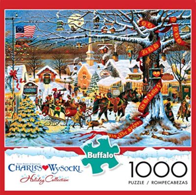 Buffalo Games Charles Wysocki Small Town Christmas 1000 Piece Jigsaw Puzzle By Buffalo Games 0 0