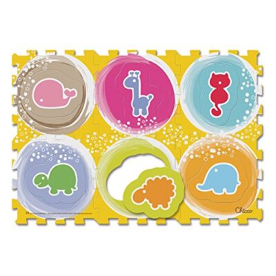 Chicco Gioco Tappeto Puzzle Degli Animali Morbido Tappeto Per Gattonare Composto Da 6 Tesserecomponibili 1 4 Anni 0