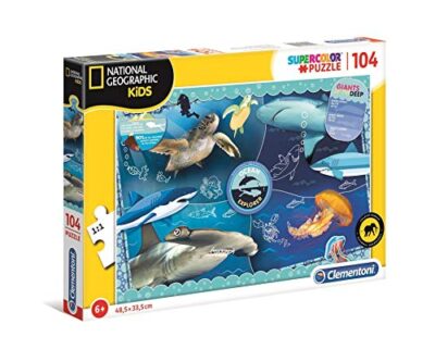 Clementoni 27141 National Geographic Kids Ocean Explorer 104 Pezzi Made In Italy Puzzle Bambini 6 Anni 0