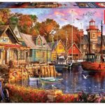 Educa Atardecer En El Puerto Puzzle Colore Vario 18015 0