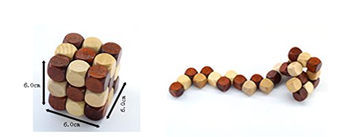 Holzsammlung Set Da 9 Rompicapo In Legno Gioco Di Cube 3d Puzzle Perfetto Regalo Di Natale Per I Tuoi Famiglia 18 0 0