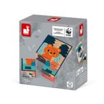 Janod Puzzle Bambini Cubi In Legno Animali Gioco Per Lapprendimento E Prima Infanzia Sviluppo Dellosservazione In Collaborazione Con Il Wwf Certificato Fsc A Partire Da 1 Anno 0