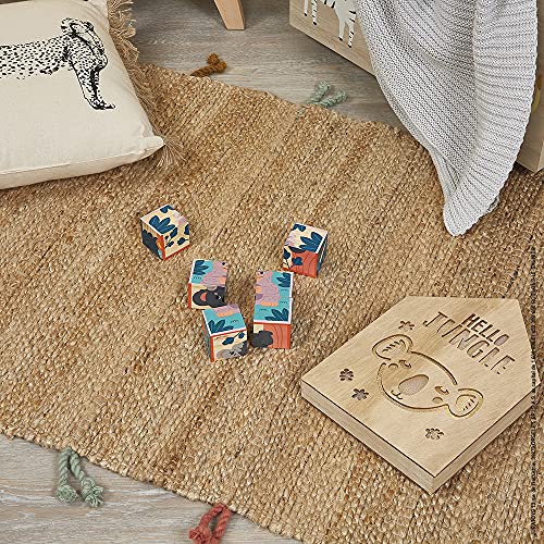 Janod Puzzle Bambini Cubi In Legno Animali Gioco Per Lapprendimento E Prima Infanzia Sviluppo Dellosservazione In Collaborazione Con Il Wwf Certificato Fsc A Partire Da 1 Anno 0 4