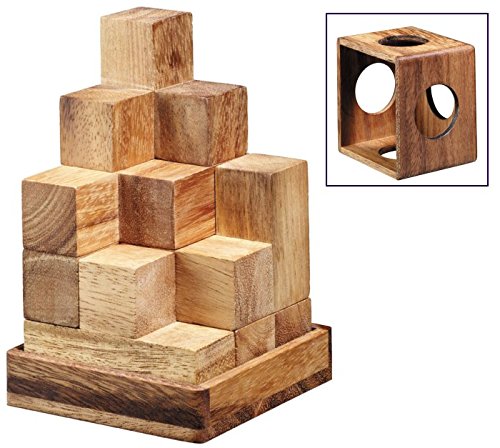 LOGICA GIOCHI Tris 3D In Legno - Gioco Da Tavolo Filetto Tridimensionale - Art. Tris 3D - Nuove Strategie In Altezza