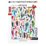 Nathan Puzzle Da 1000 Pezzi Acquerelli Di Piume Per Adulti 4005556876402 0