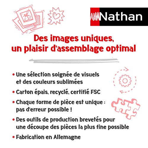 Nathan Puzzle Da 500 Pezzi Viaggio In Toscana Adulto 4005556872206 Colore Nero 0 1