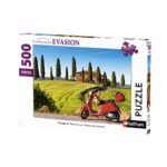 Nathan Puzzle Da 500 Pezzi Viaggio In Toscana Adulto 4005556872206 Colore Nero 0
