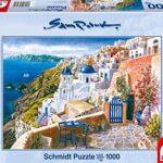 Schmidt Spiele 58560 Sam Park Santorini Grecia Puzzle Da 1000 Pezzi 0