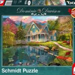 Schmidt Spiele Dominic Davison Puzzle Da 1000 Pezzi Sedile Di Riposo Sul Lago Multicolore 59619 0