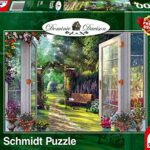Schmidt Spiele Dominic Davison Puzzle Da 1000 Pezzi Con Immagine Di Un Giardino 59592 0