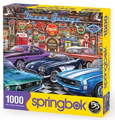 Springboks 1000 Piece Jigsaw Puzzle Dream Garage 0 0