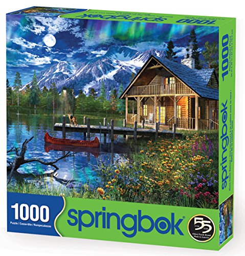 Springboks 1000 Piece Jigsaw Puzzle Moon Cabin Retreat 0 0