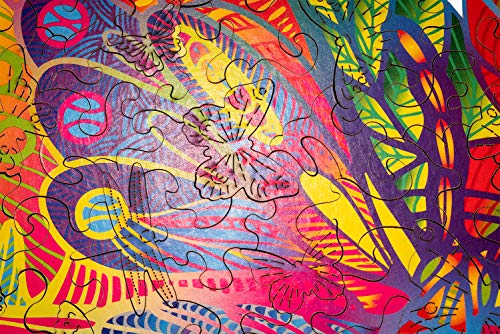 Wood Trick Farfalla Gioiello Puzzle Di Legno Tagliato Al Laser Set Di Costruzione Meccanica Rompicapo Per Bambini Ragazzi E Adulti Assemblaggio Senza Colla 0 1