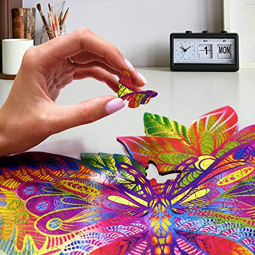 Wood Trick Farfalla Gioiello Puzzle Di Legno Tagliato Al Laser Set Di Costruzione Meccanica Rompicapo Per Bambini Ragazzi E Adulti Assemblaggio Senza Colla 0 2