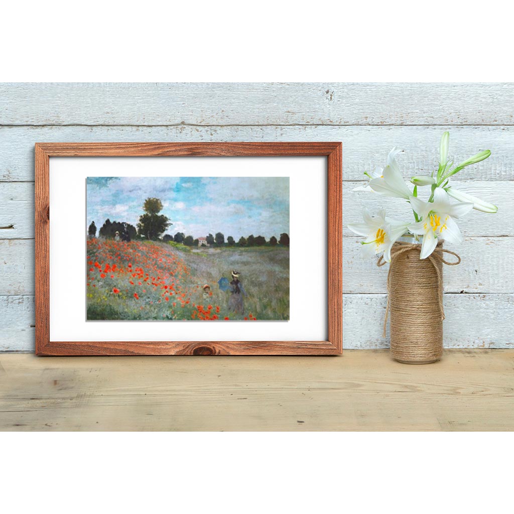 I Papaveri Monet Puzzle 1000 Pezzi Cornice Opera Quadro.jpg