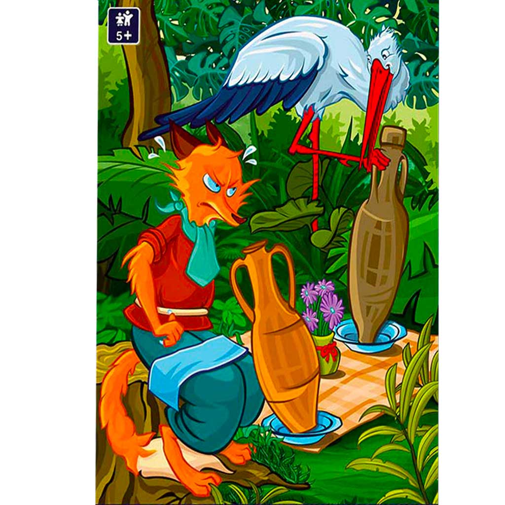 Puzzle Per Bambini 5 Anni 240 Pezzi La Volpe E La Cicogna Immagine.jpg